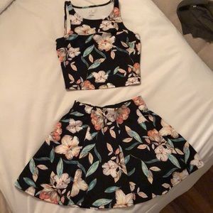 Decree Skater Skirt and a Crop Top